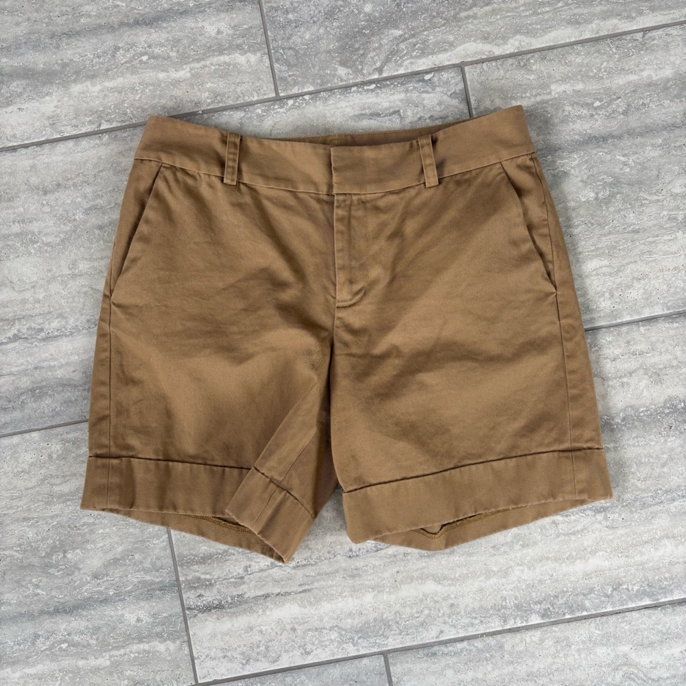 Lauren Ralph Lauren women’s Brown Flat Front Shorts size 6 - Picture 5 of 5